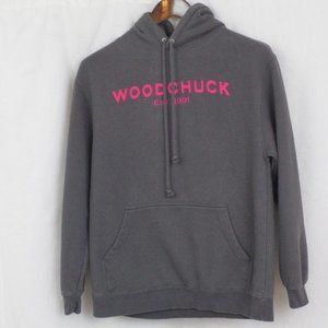 Woodchuck Hard Cider Ladies' Grey Hooded Sweatshirt Medium